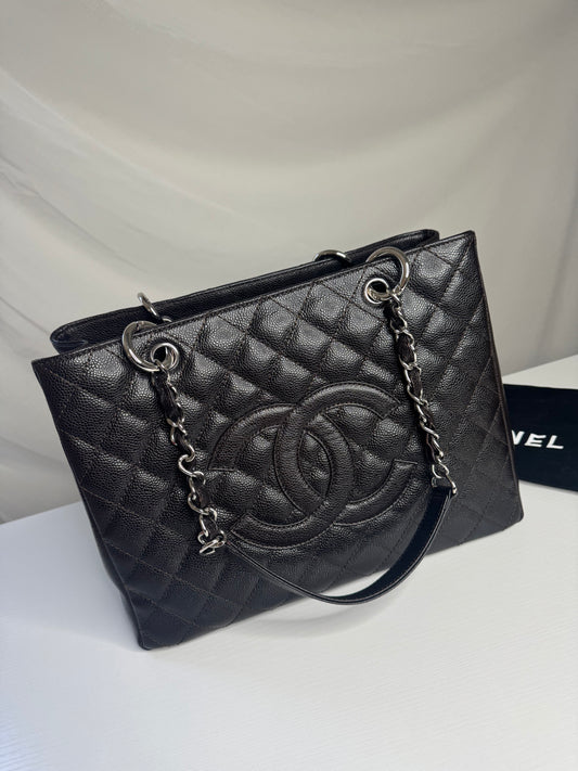 Chanel Caviar GST Chocolate