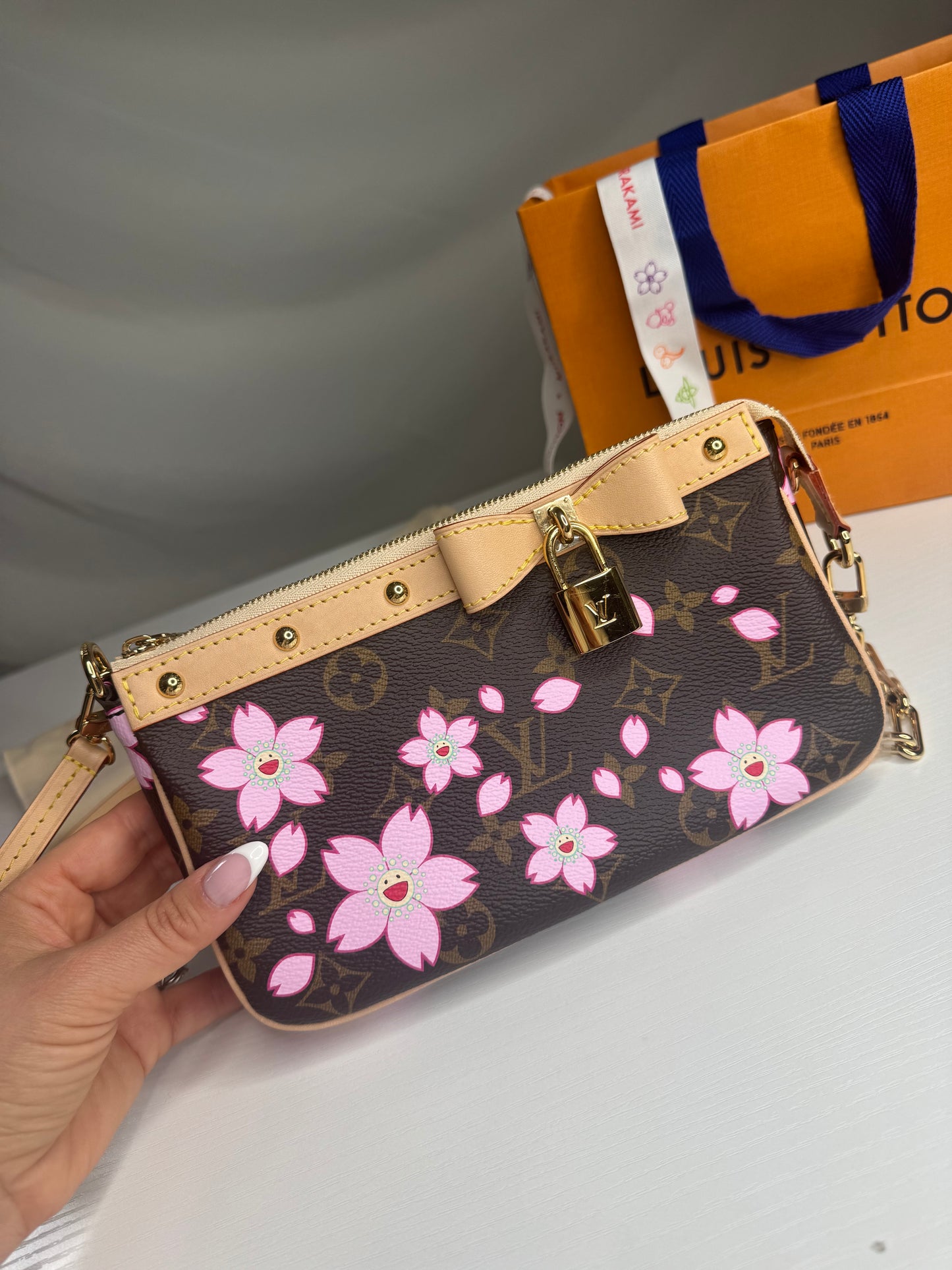 LV Cherry Blossom Pochette