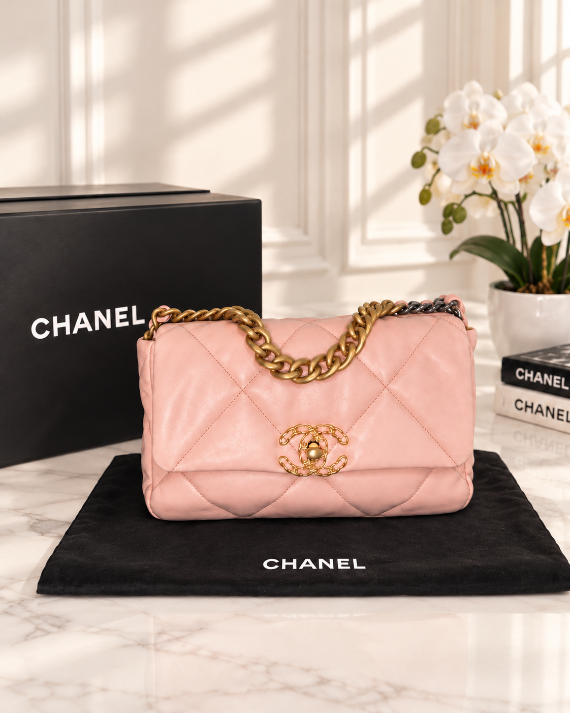 Chanel 19 Pink Medium