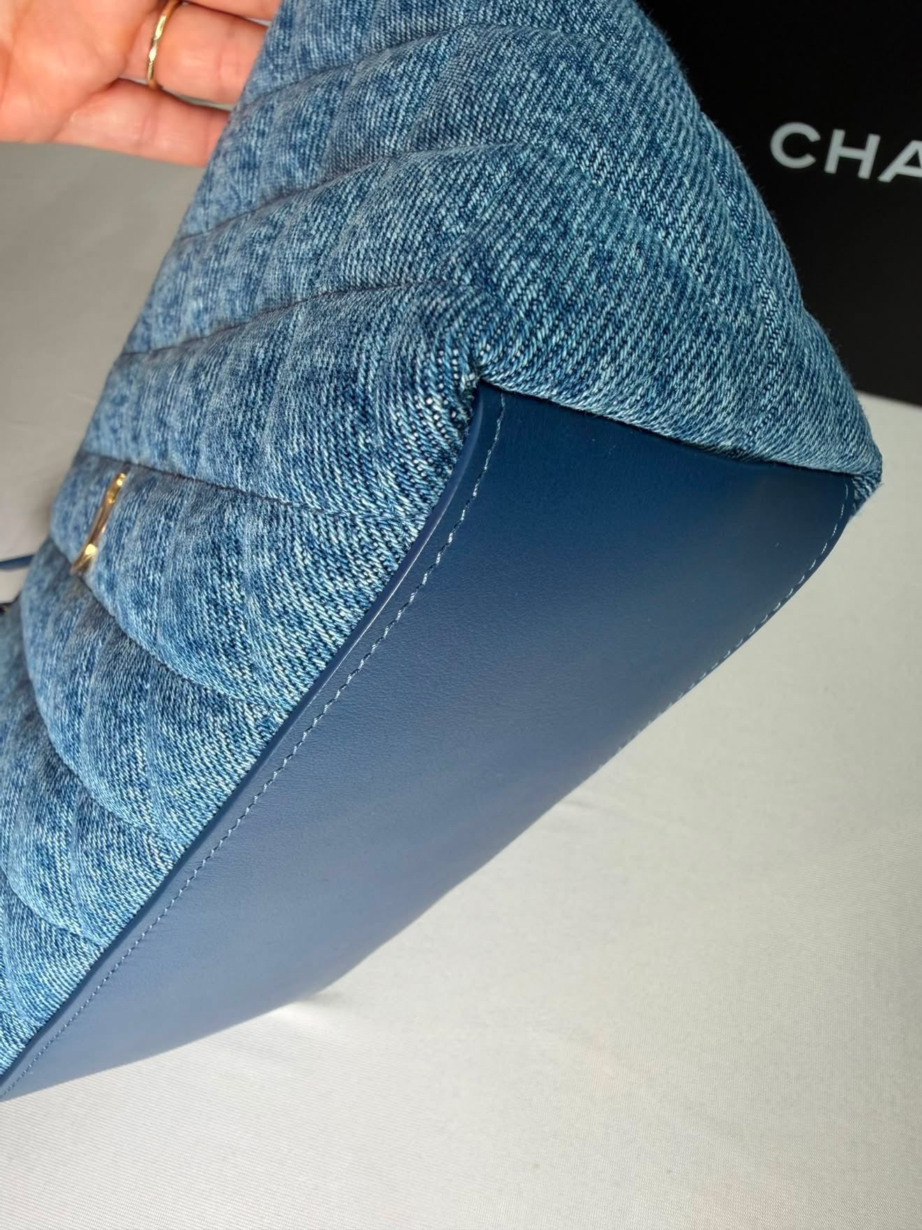 Chanel Denim Clutch with Strap