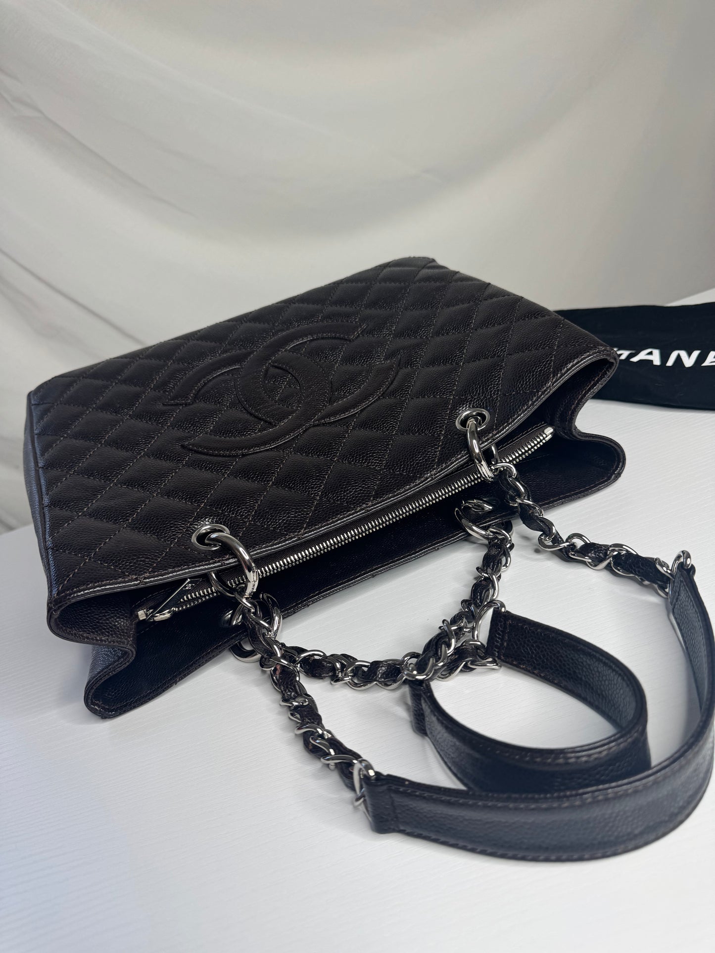 Chanel Caviar GST Chocolate