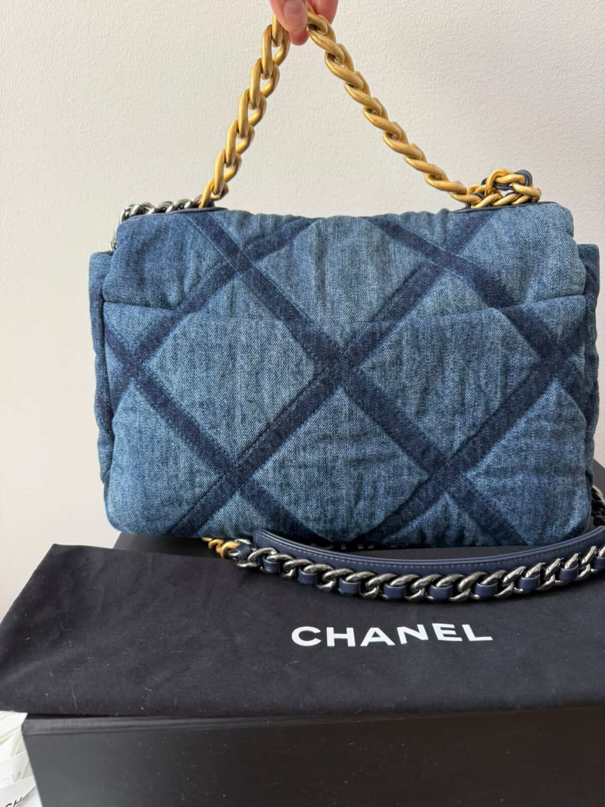 Chanel 19 Large Denim