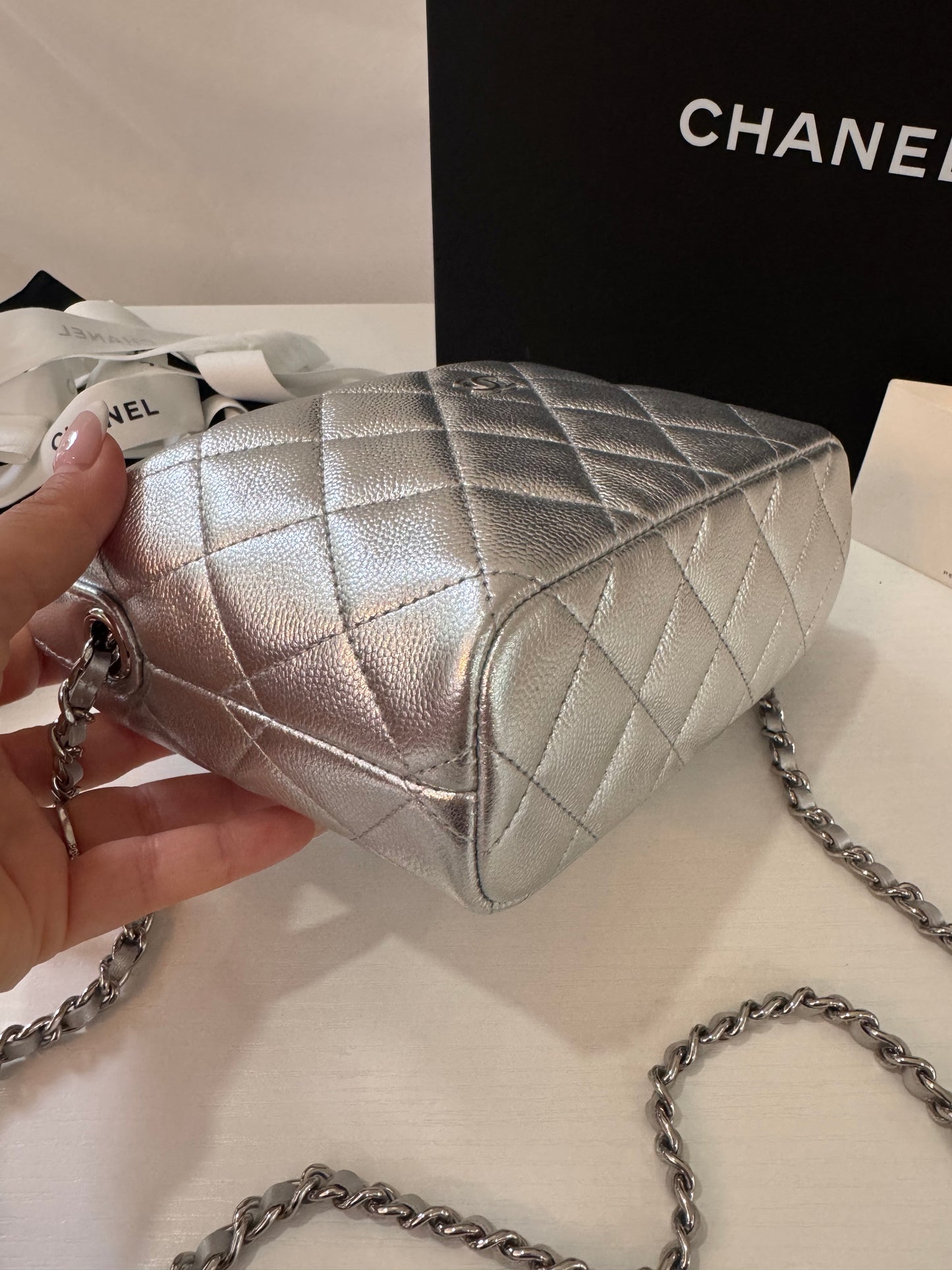 Chanel Caviar Mini Hobo Re-Waffle