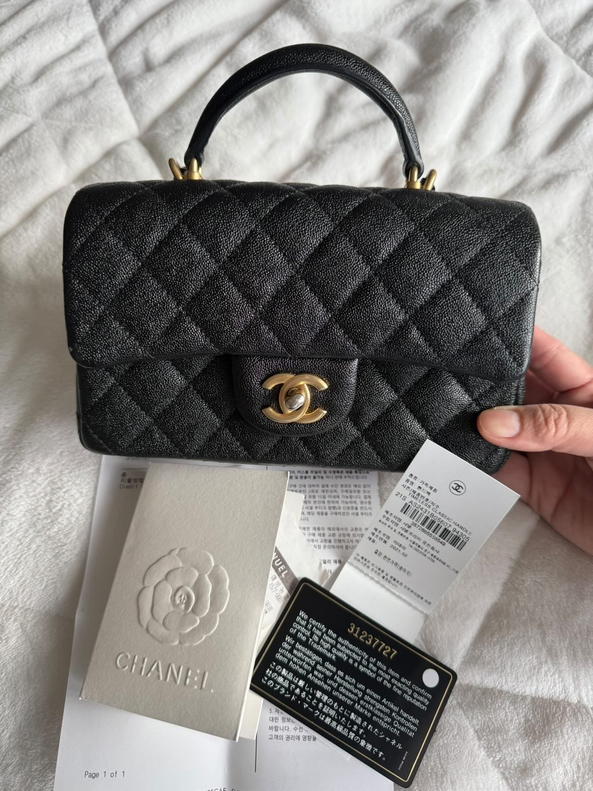 Chanel Caviar Mini Top Handle