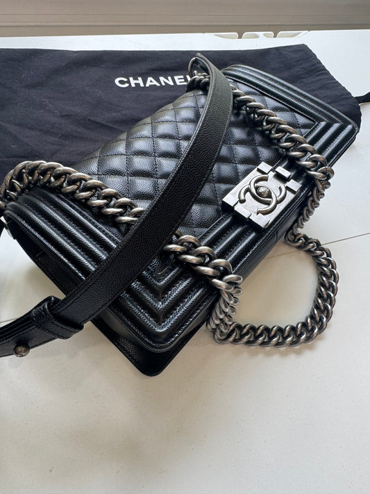Chanel Caviar Boy Bag Medium