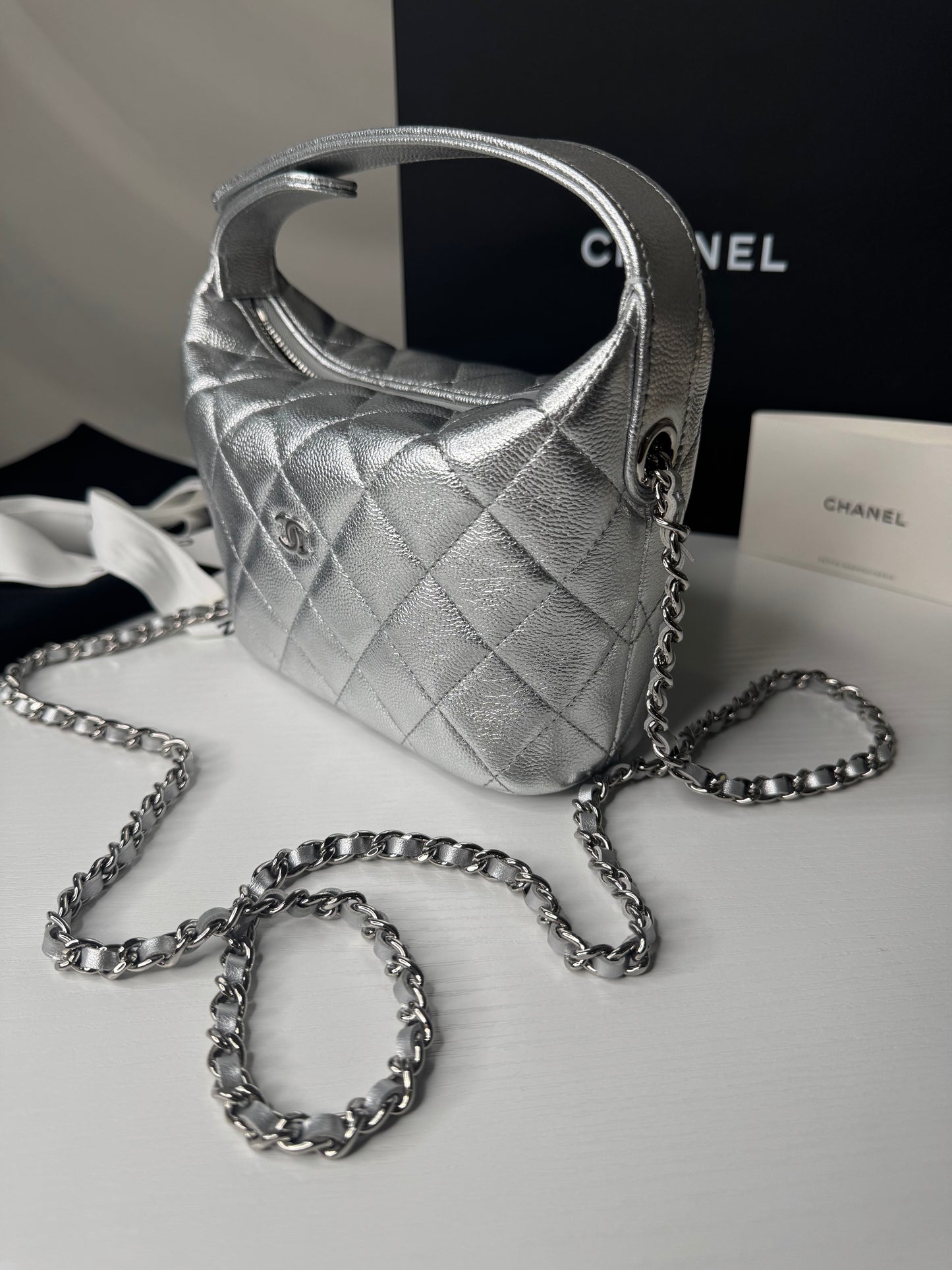 Chanel Caviar Mini Hobo Re-Waffle