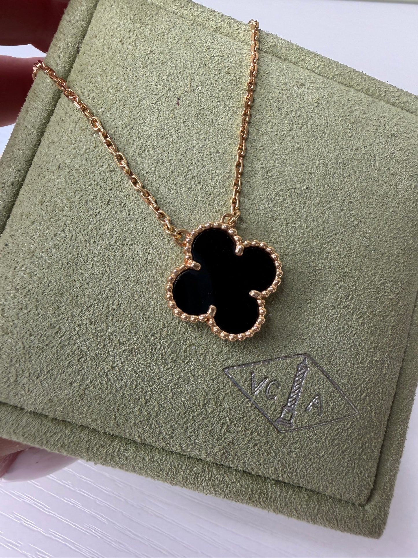 VCA Vintage Onyx Necklace