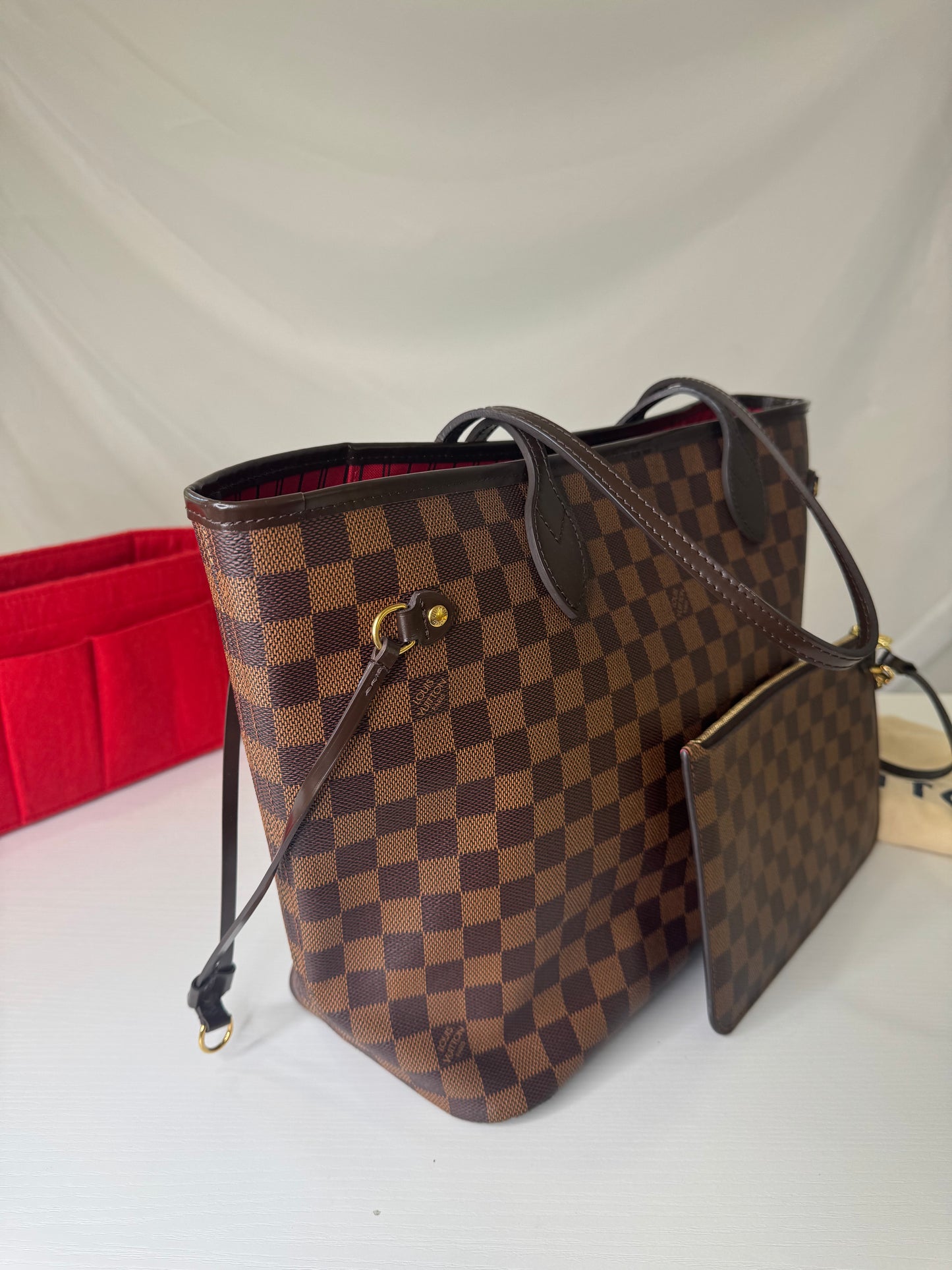 Neverfull DE Red with Pouch