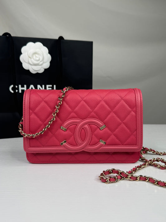 Chanel Filigree Caviar WOC