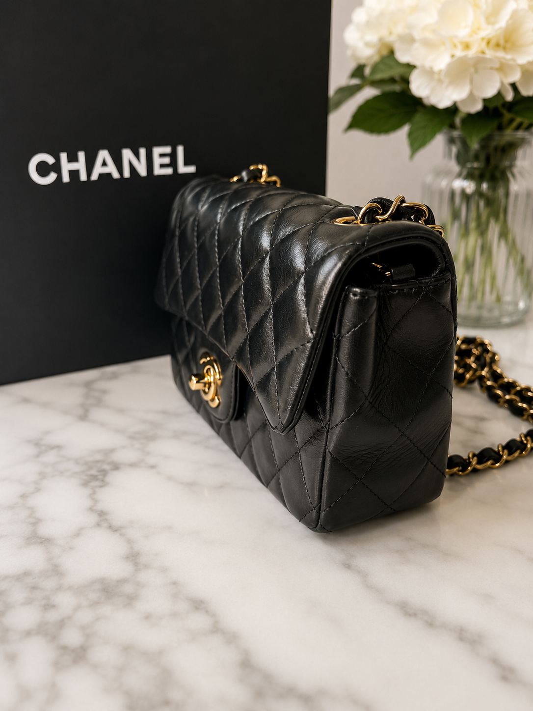 Chanel Mini Flap Lambskin GHW