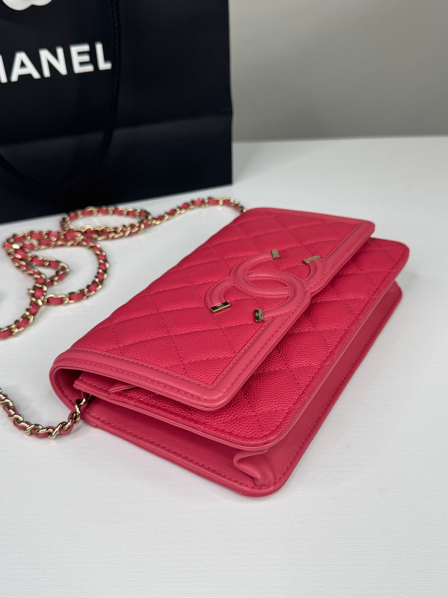 Chanel Filigree Caviar WOC