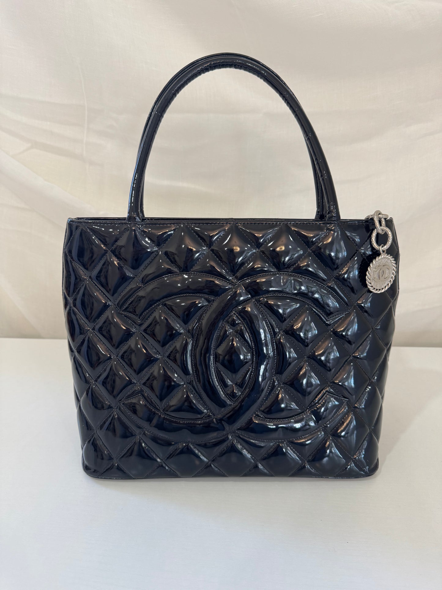Chanel Medallion Patent Tote