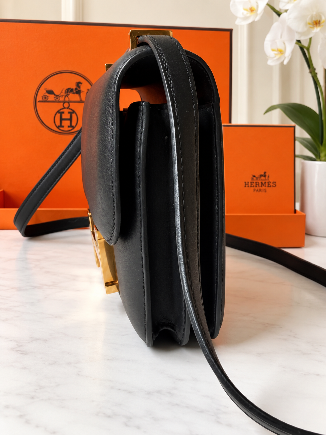 Hermes Swift Constance Mini Black