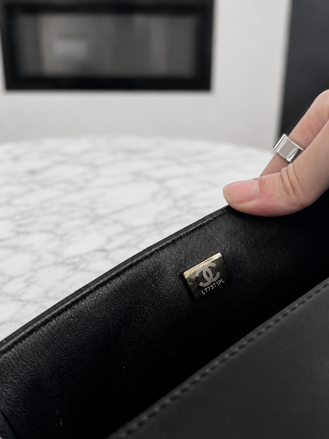 Chanel Mini Lambskin BLK GHW
