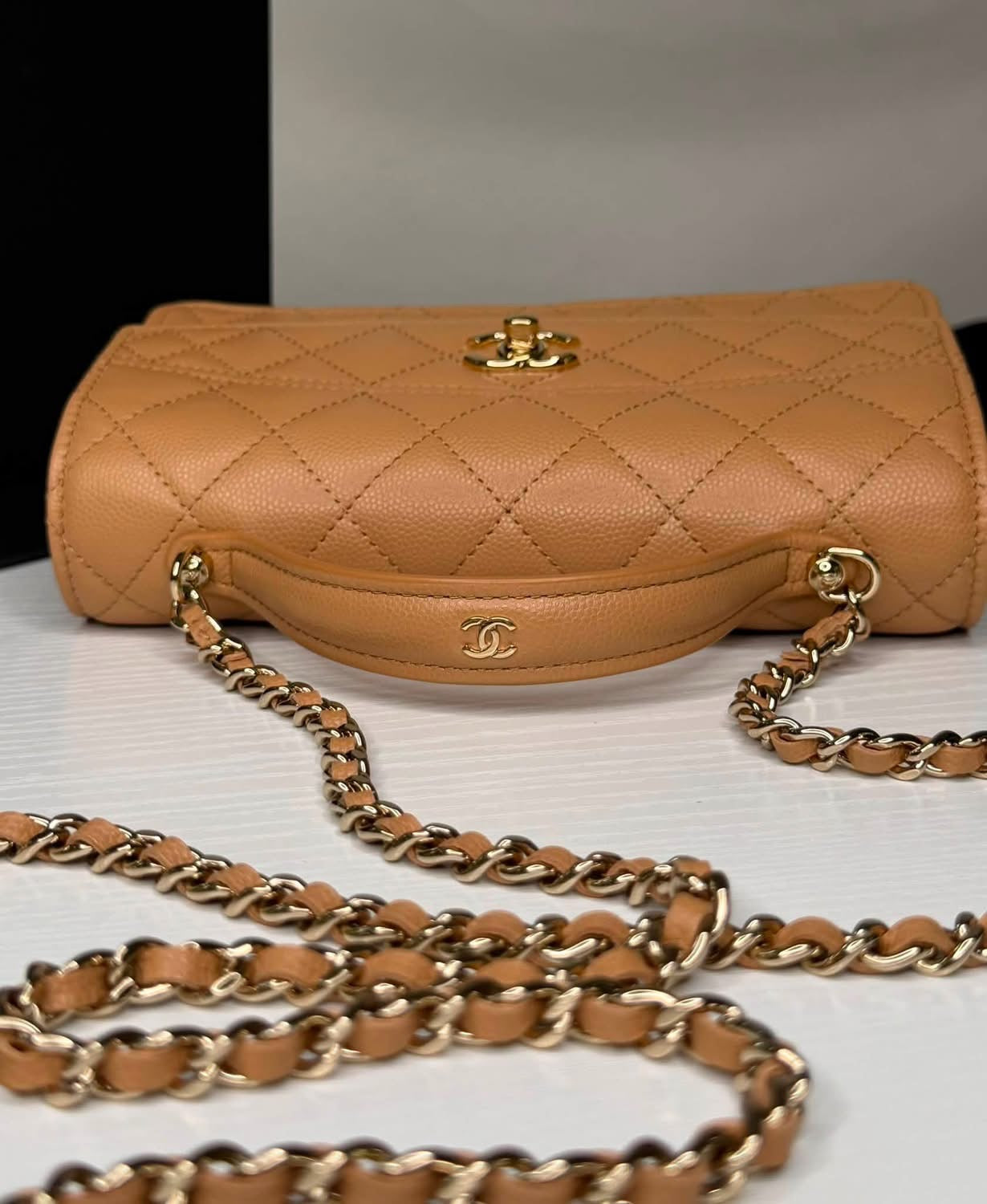 Chanel Caviar Clutch on Chain