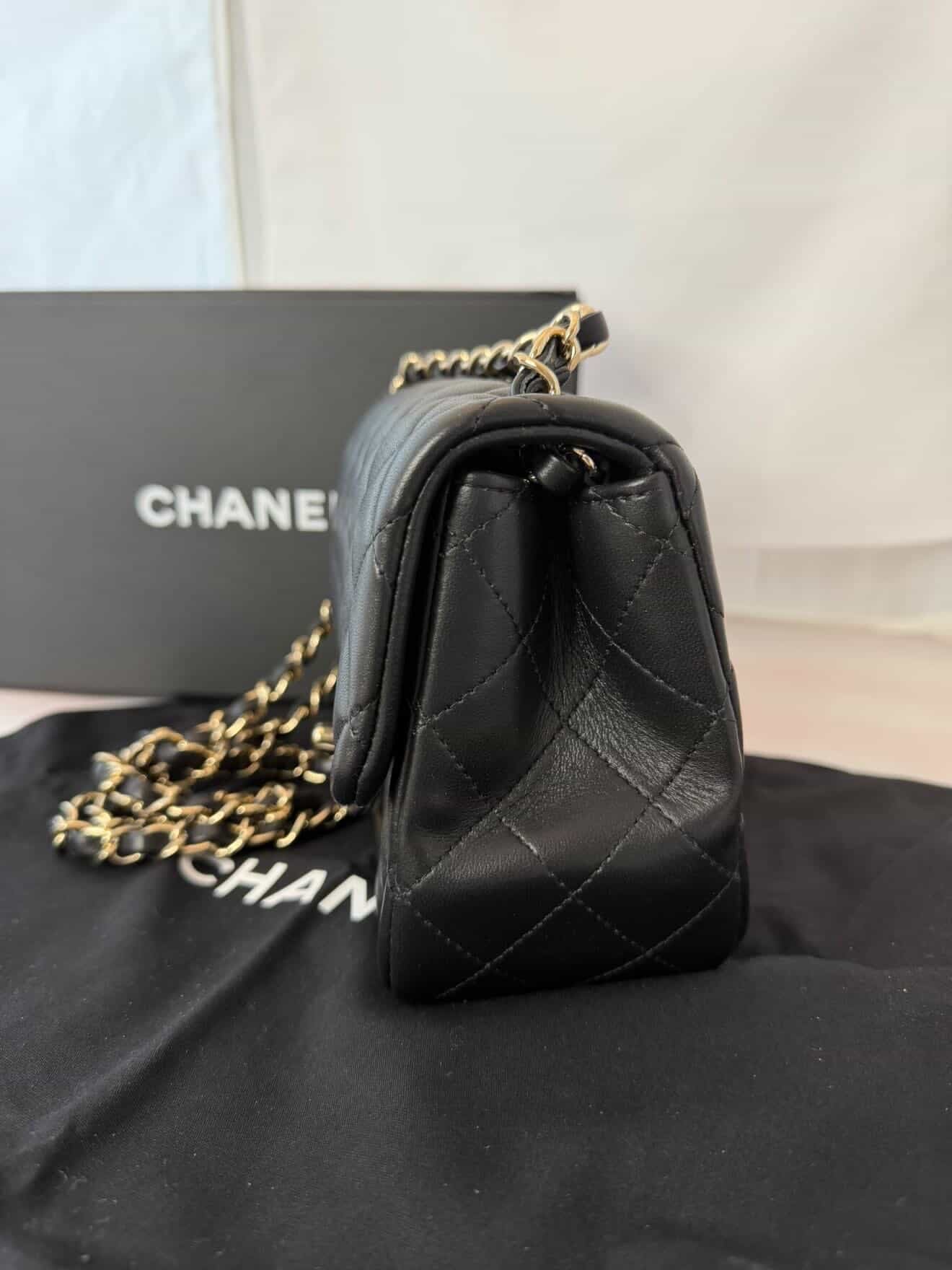 Chanel Mini Lambskin Black GHW