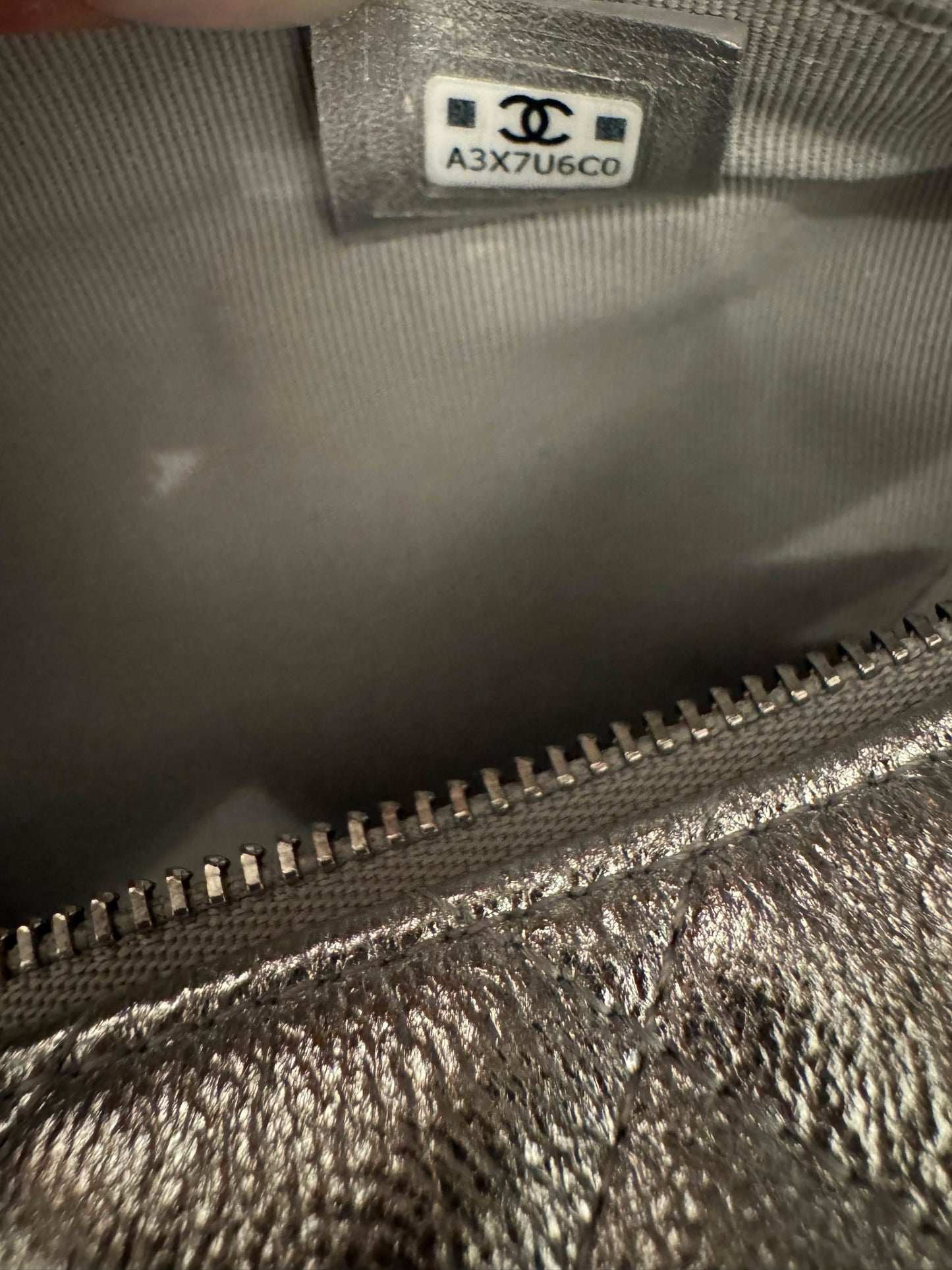 Chanel Caviar Quilted Hobo Bags Silver