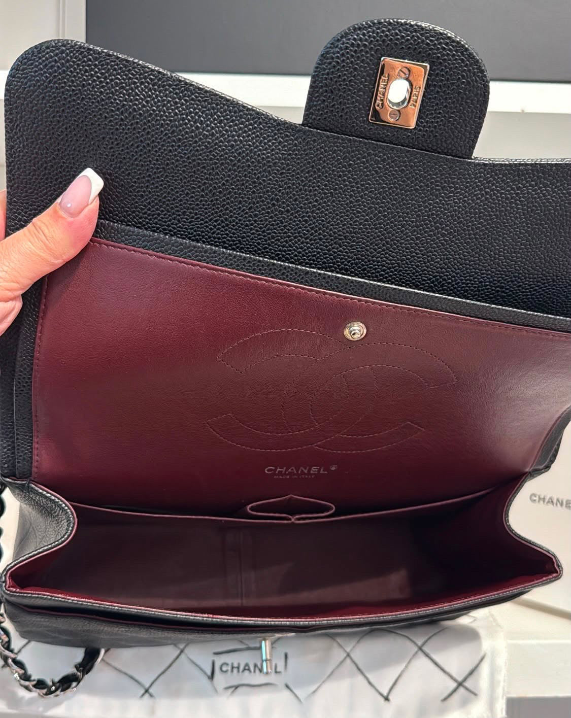 Chanel Caviar Jumbo Black SHW