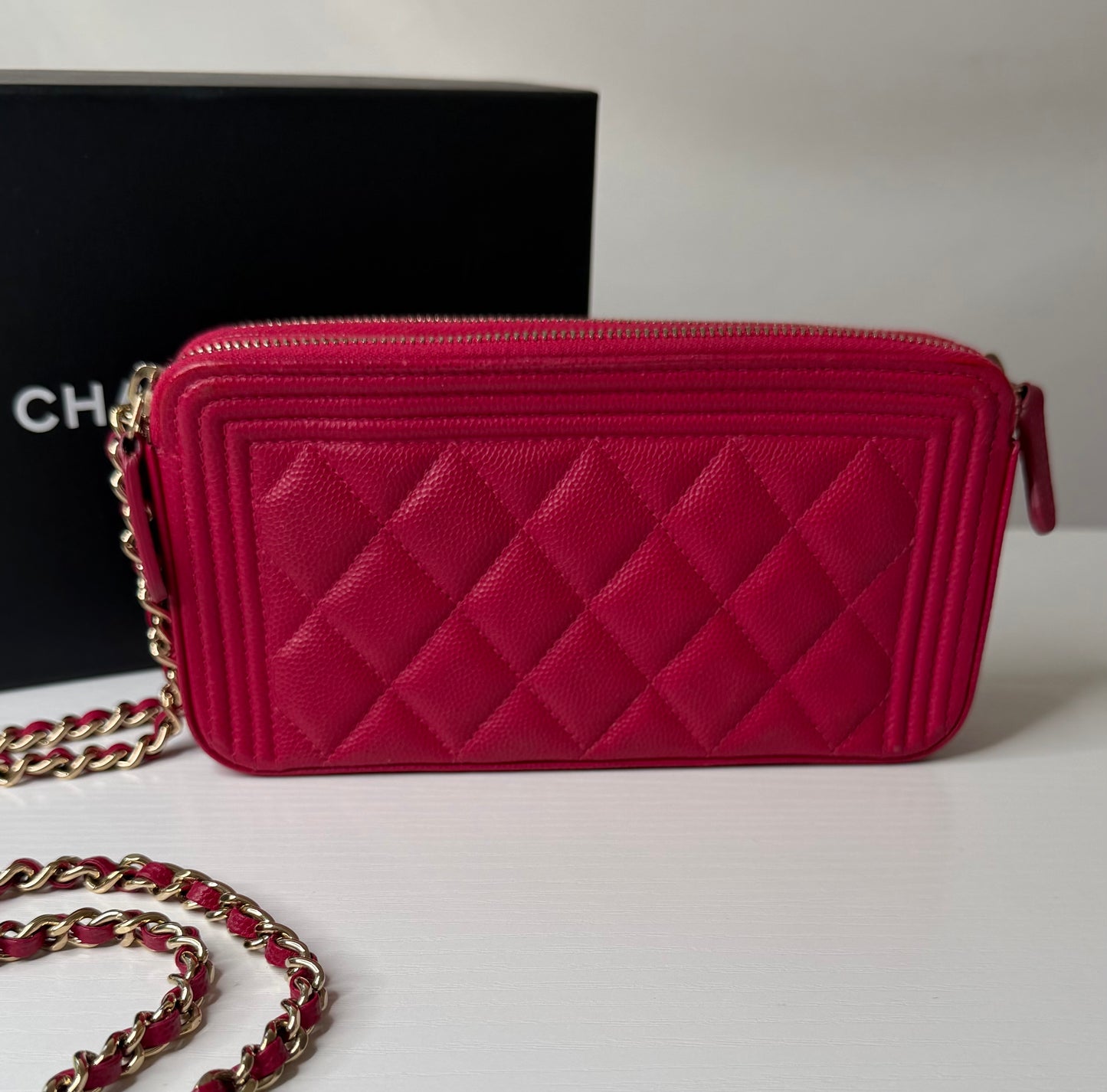 Chanel Caviar Double Zip
