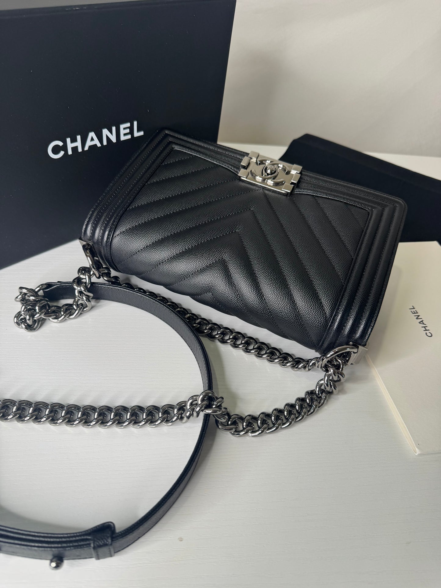 Chanel Caviar Boy Medium