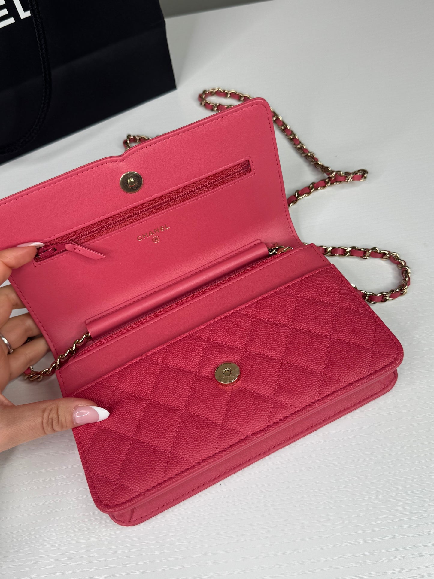 Chanel Filigree Caviar WOC