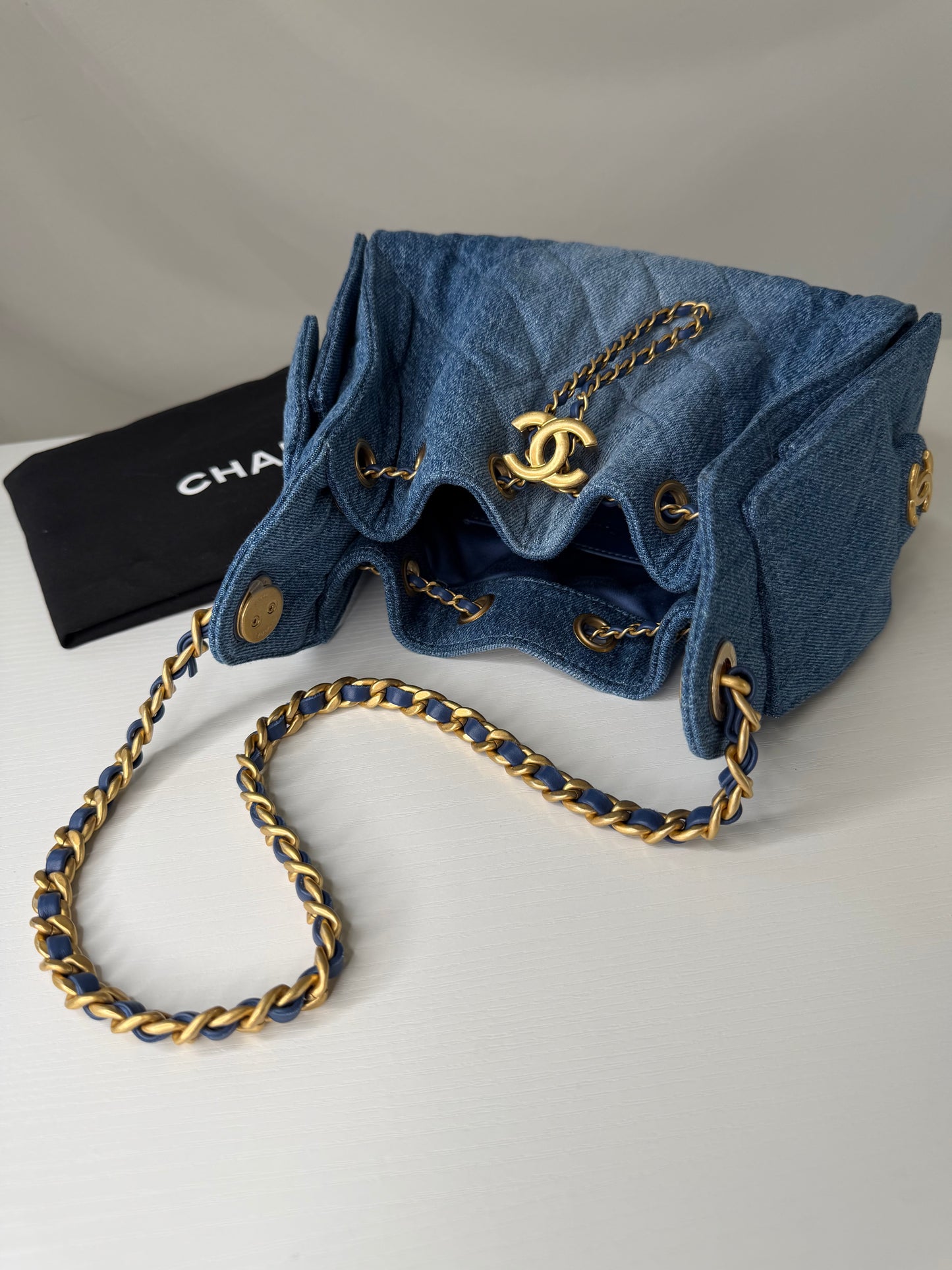 Chanel 25 Denim Mini