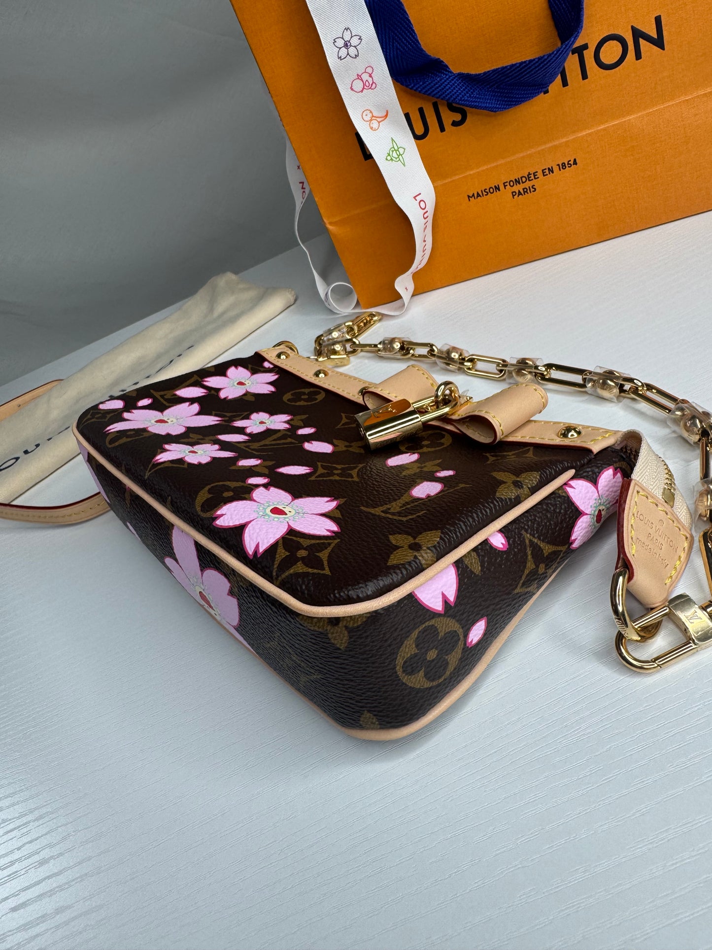 LV Cherry Blossom Pochette