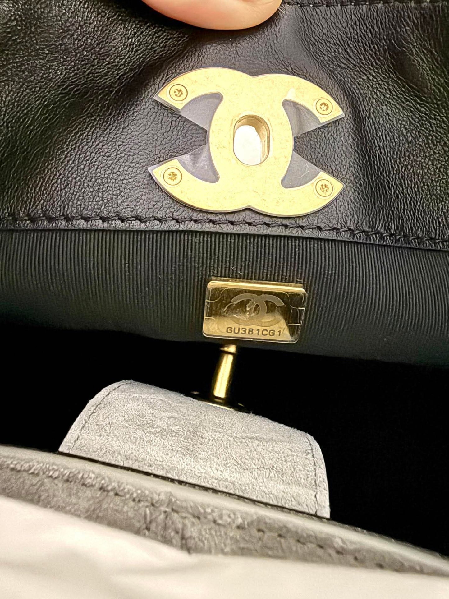 Chanel Hobo Suede Shopping Tote