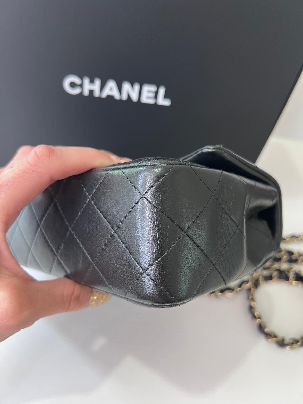 Chanel Mini Flap Lambskin GHW