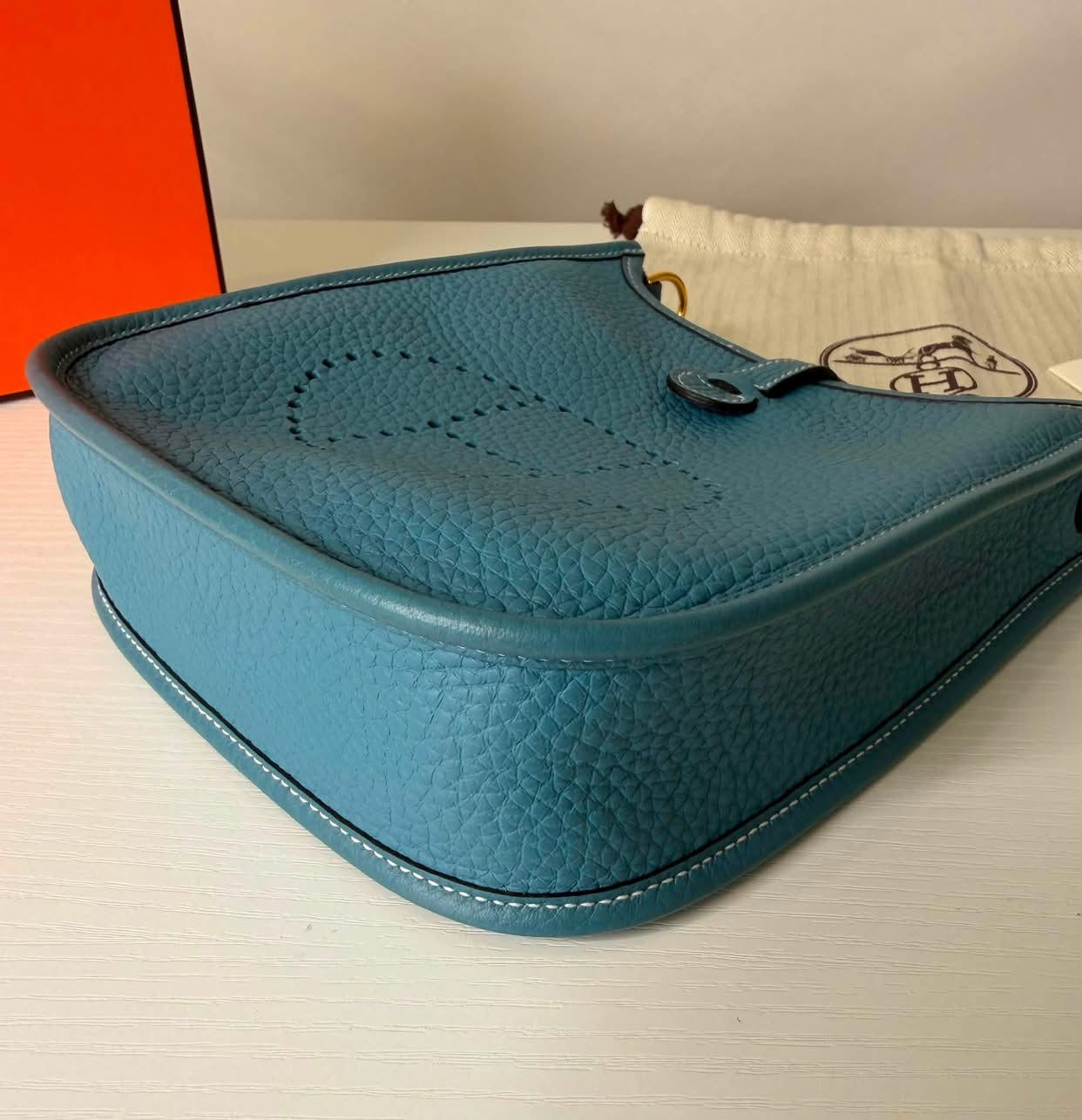 Hermes Evelyn TPM Blue Jean