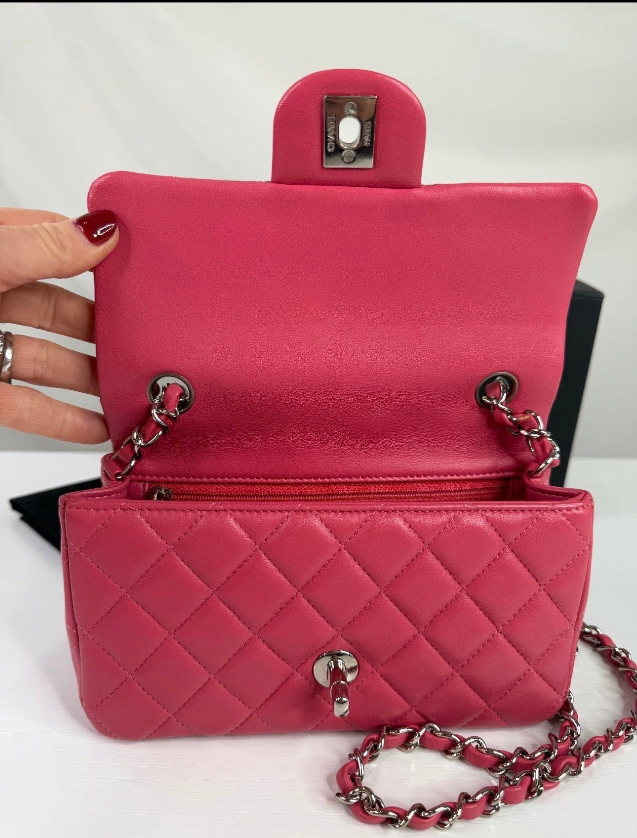 CC Lambskin Pink Mini SHW