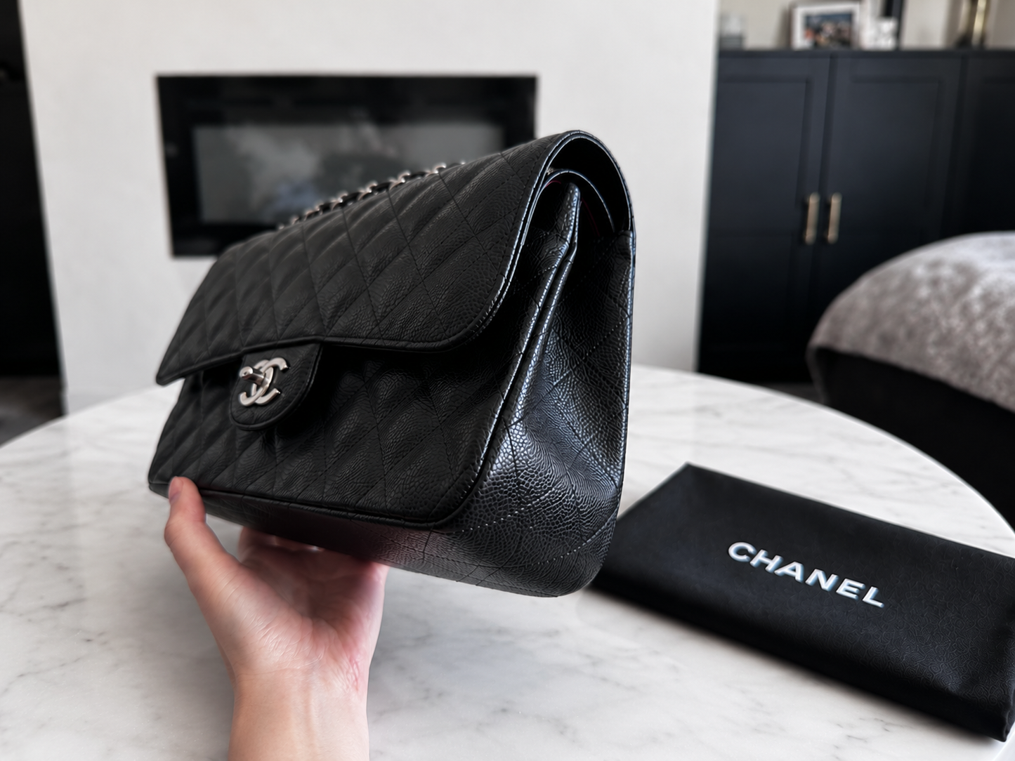 Chanel Classic Flap Caviar Jumbo