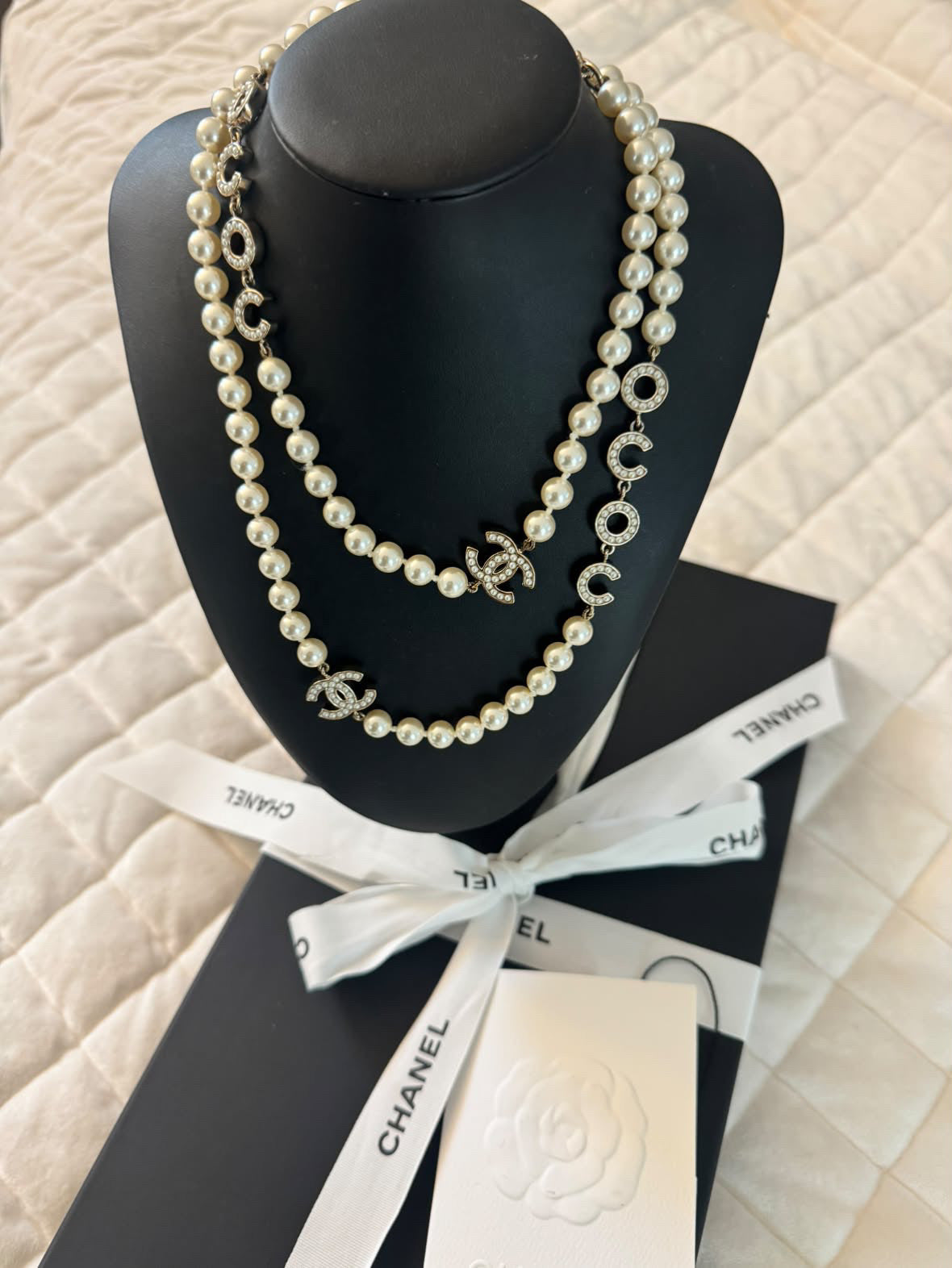 Chanel Pearl CC Necklace