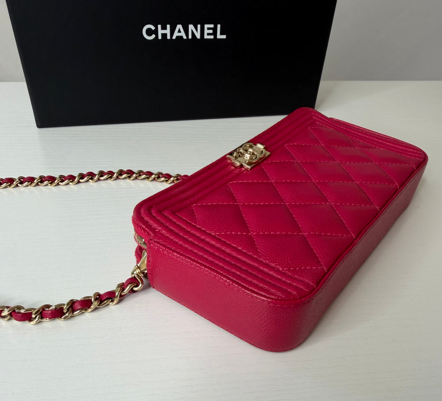 Chanel Caviar Double Zip