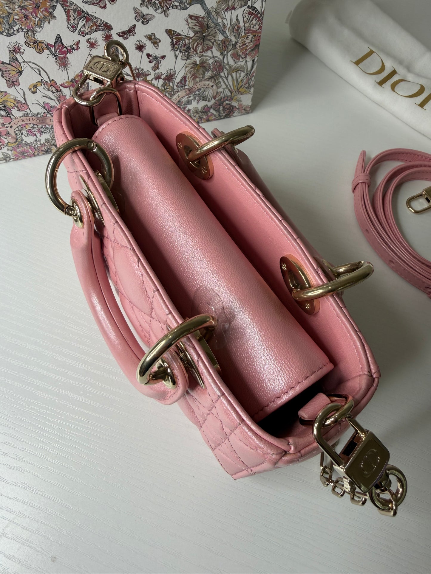 Dior Djoy Micro Iridescent Pink