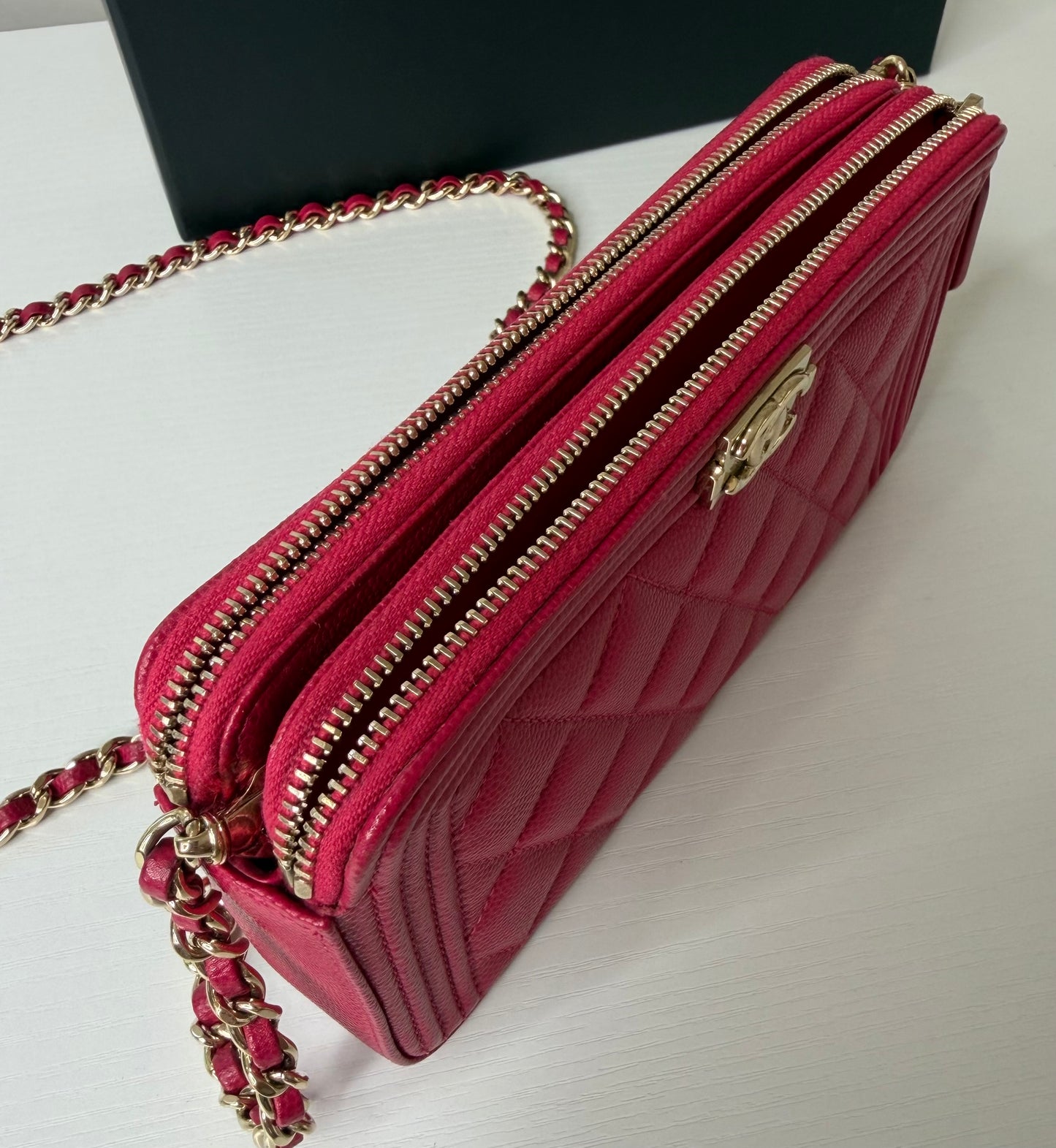 Chanel Caviar Double Zip