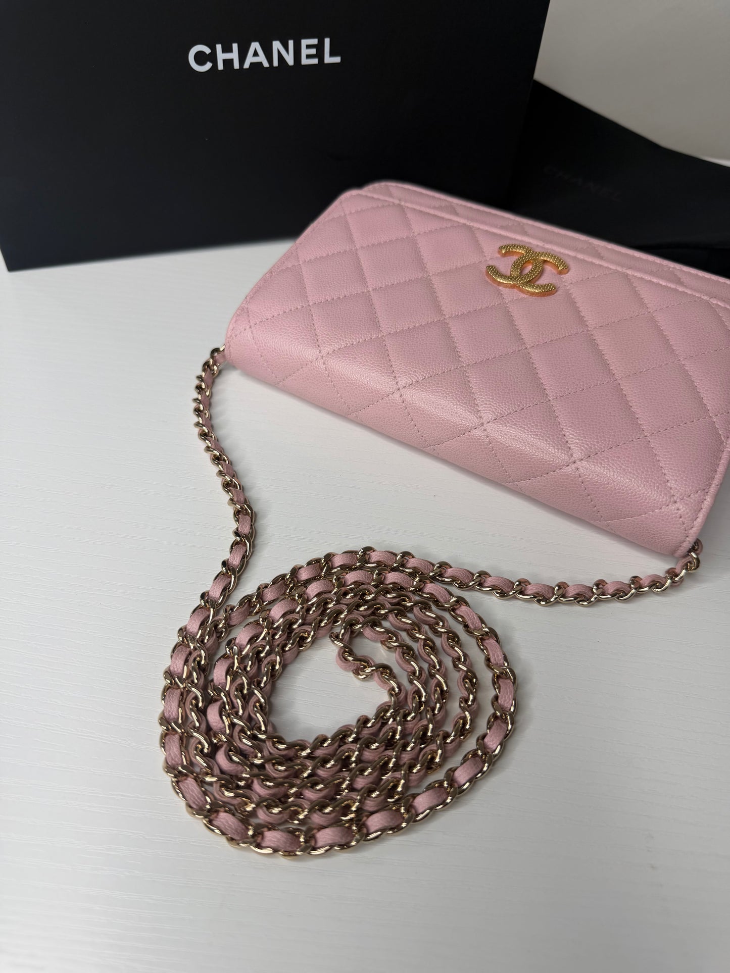 Chanel Caviar Pink WOC