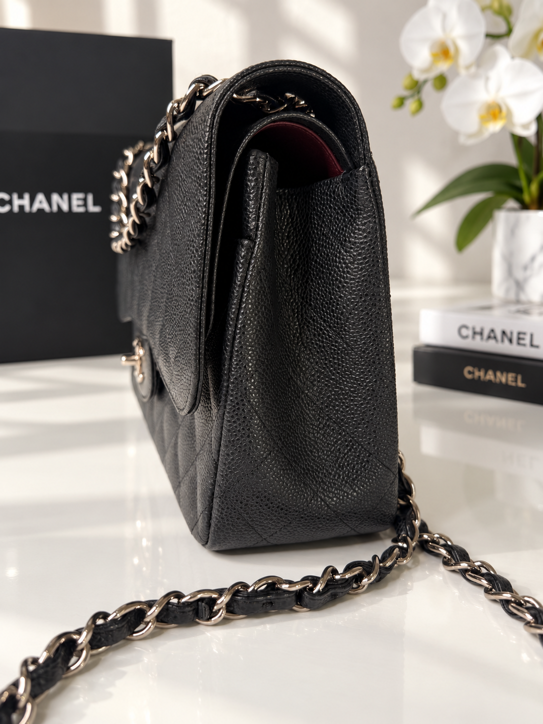 Chanel Caviar Jumbo Black SHW