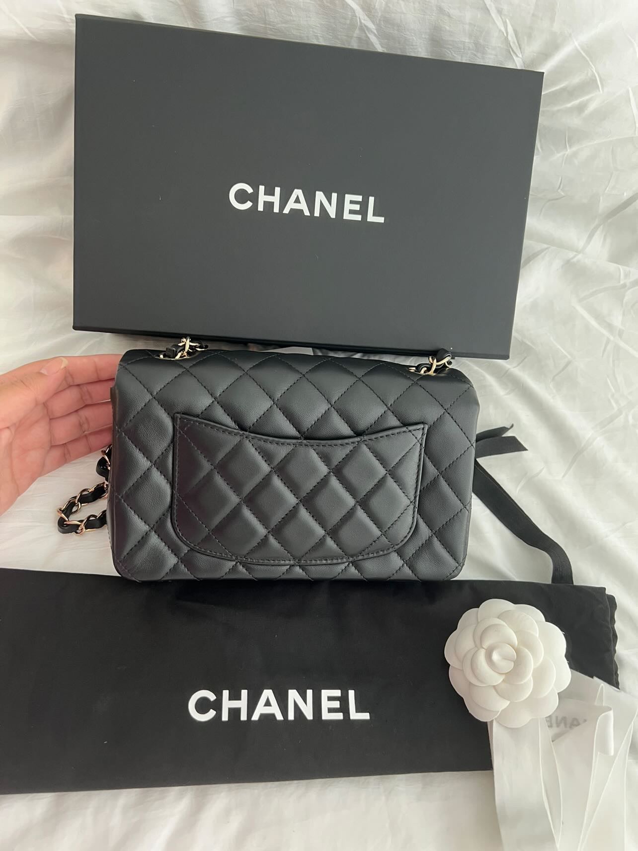 Chanel Mini Black Lambskin GHW