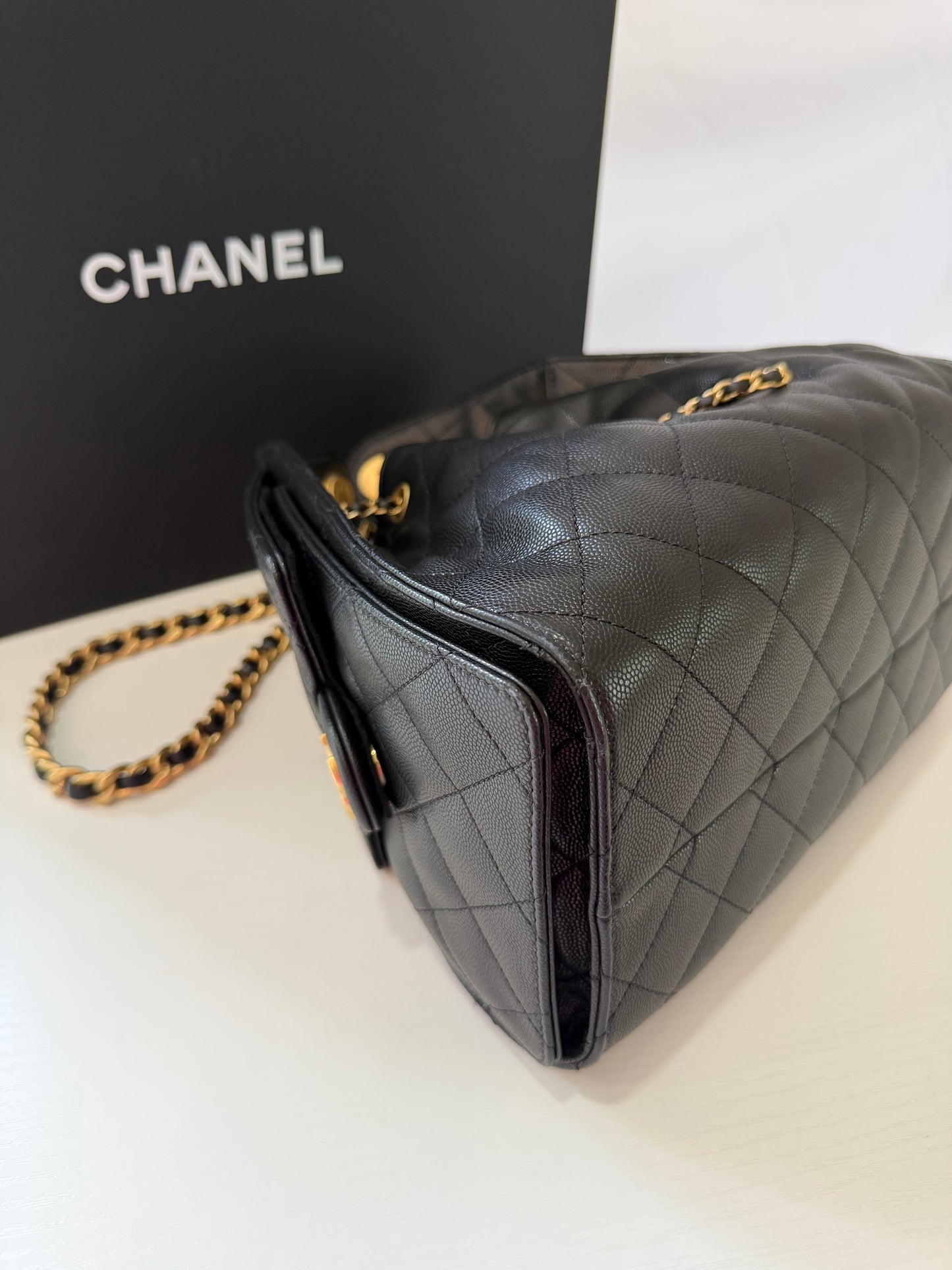Chanel 25 Small Black GHW