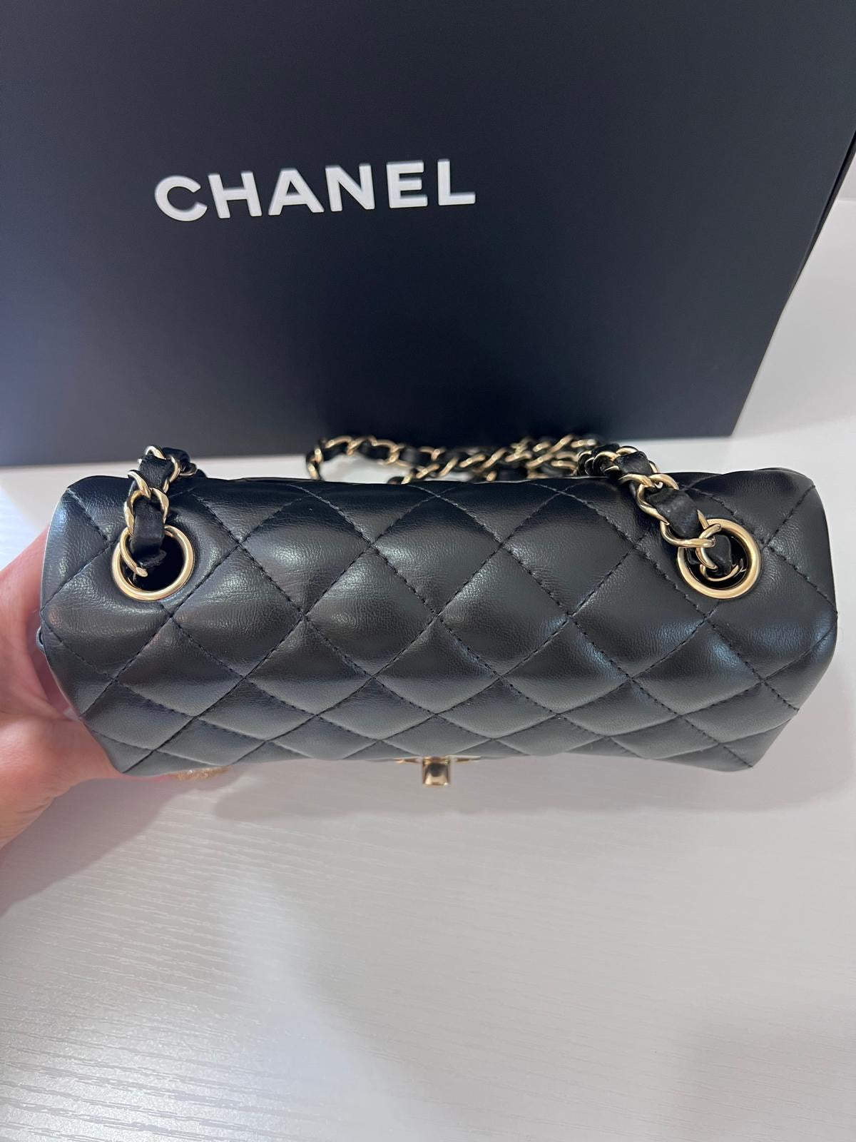 Chanel Mini Flap Lambskin GHW