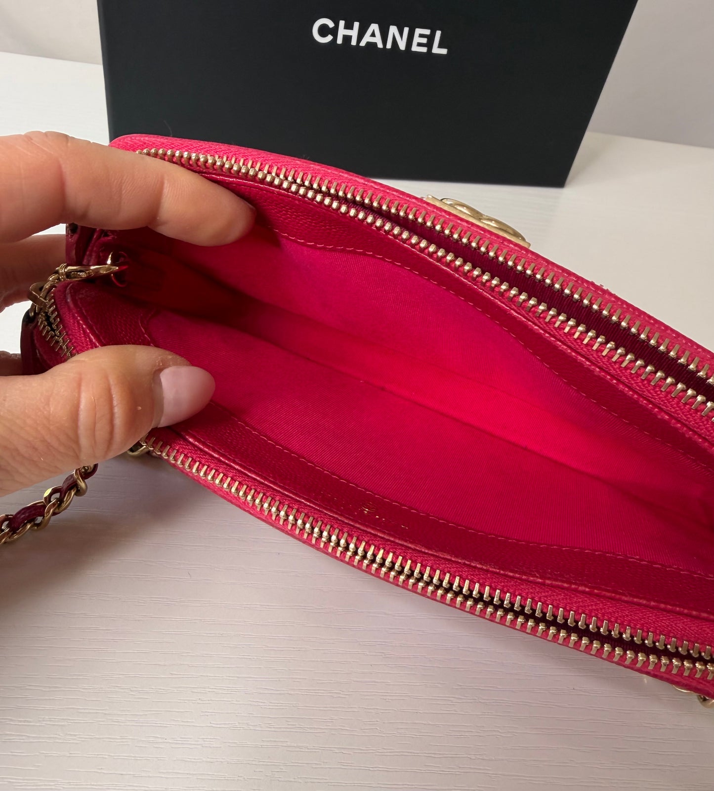 Chanel Caviar Double Zip