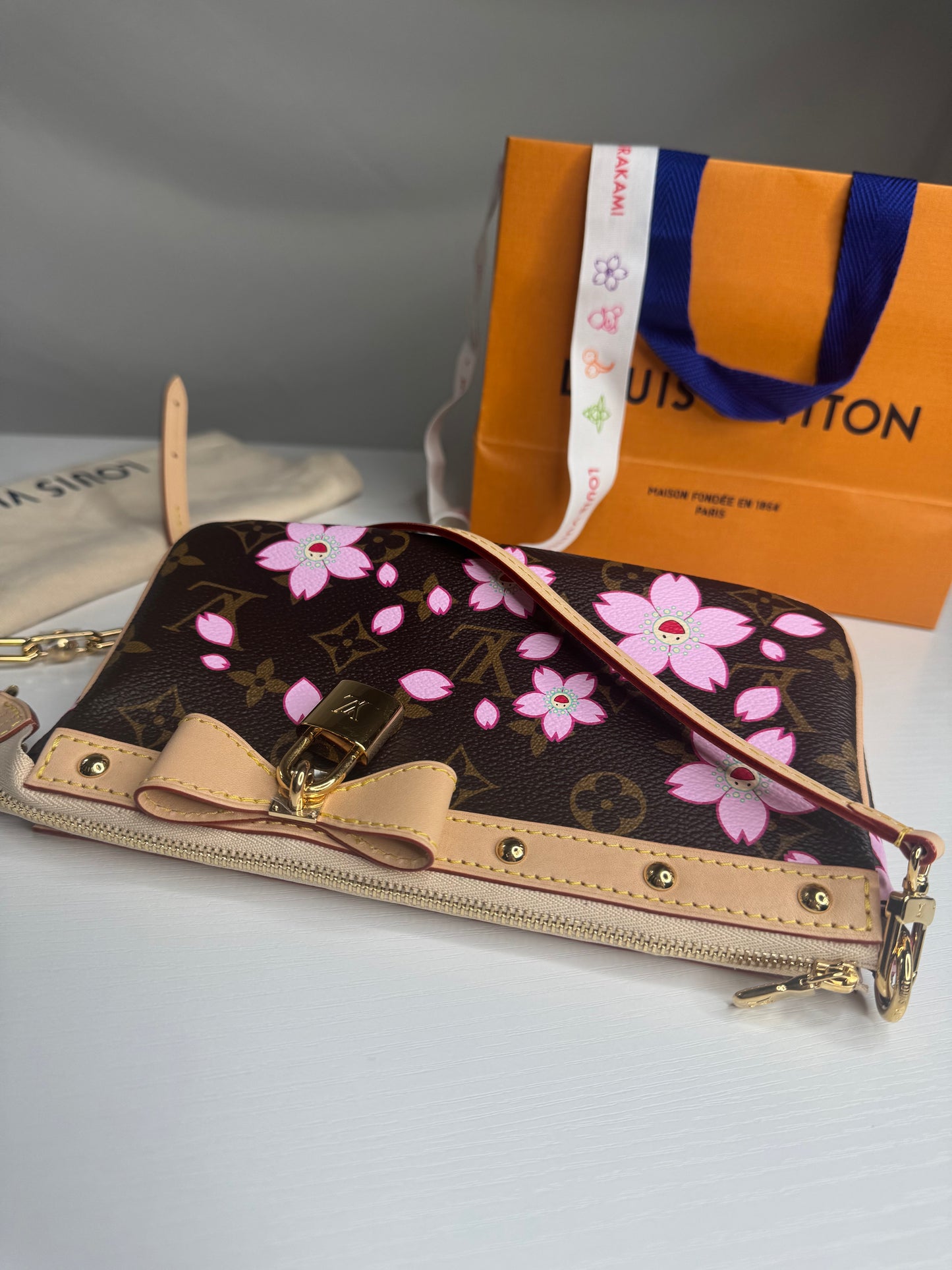 LV Cherry Blossom Pochette