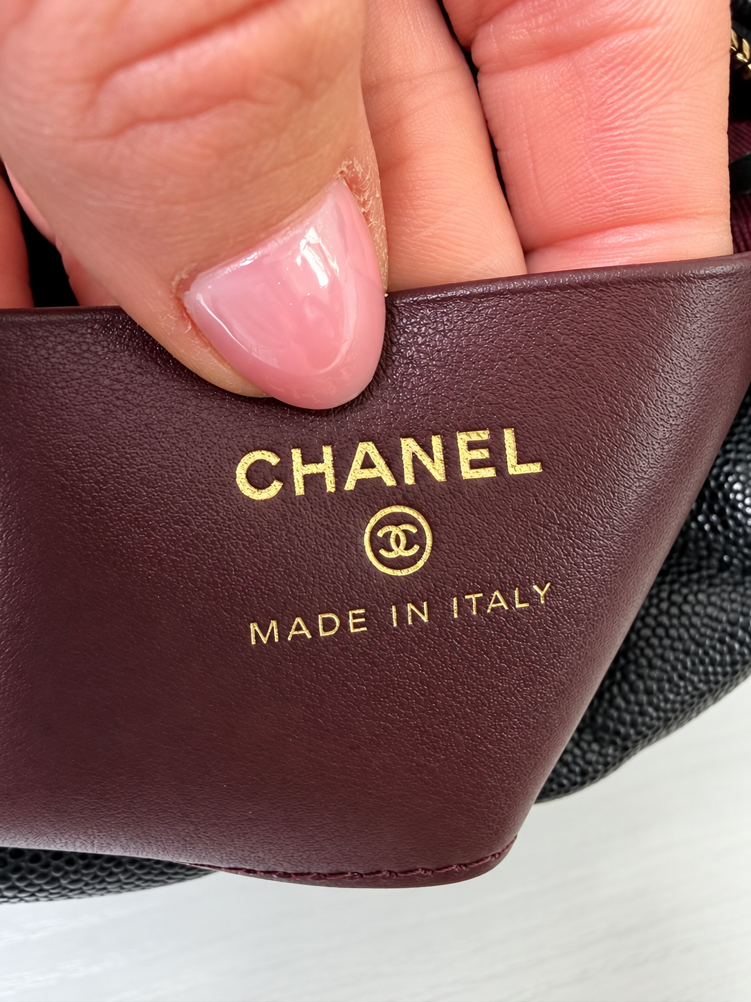 Chanel Caviar Hobo Clutch with Chain
