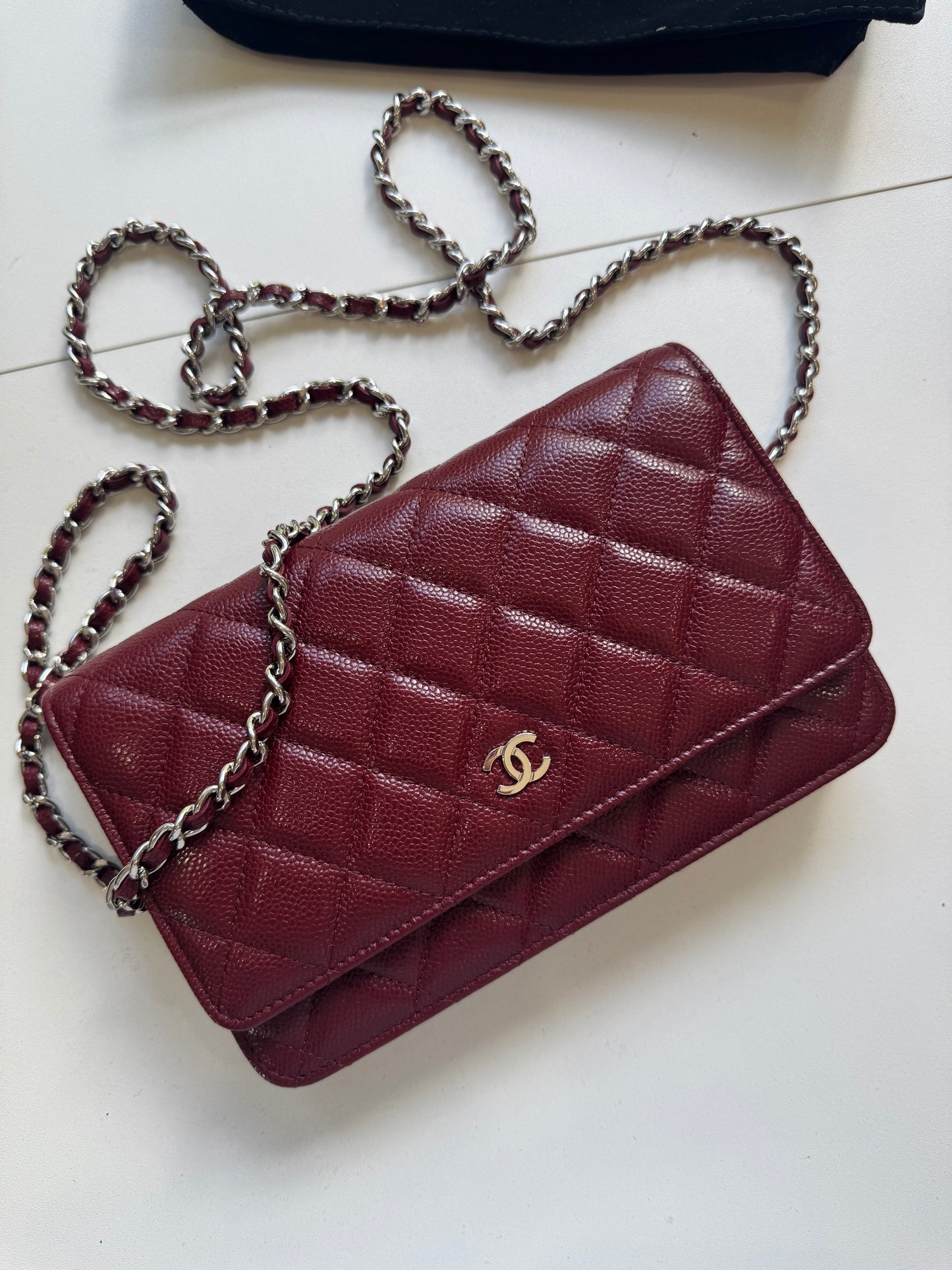Chanel Caviar WOC Burgundy SHW