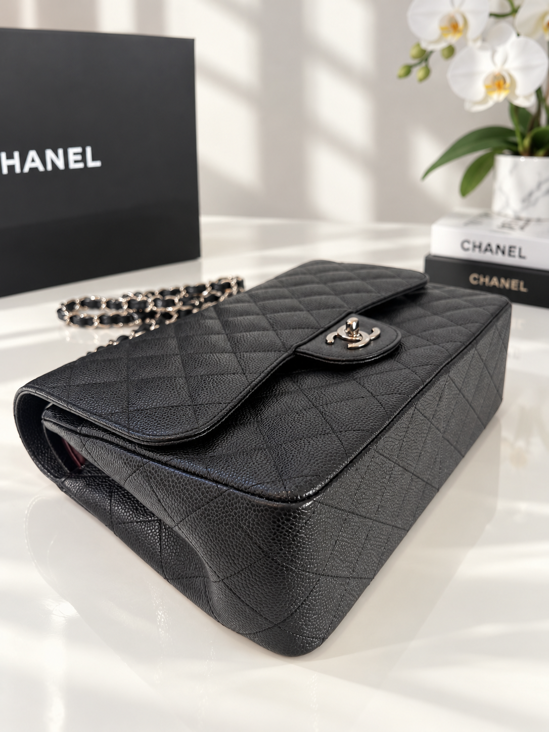 Chanel Caviar Jumbo Black SHW