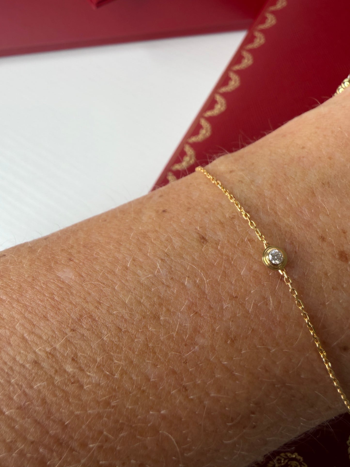 CARTIER D'AMOUR BRACELET, DIAMOND, MINI MODEL