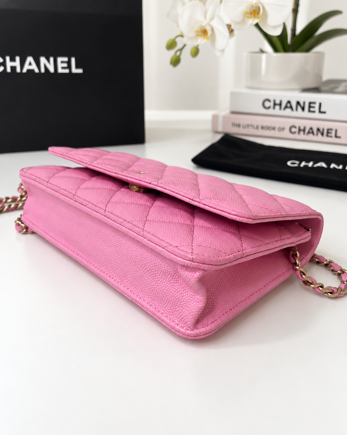 Chanel Caviar WOC Pink