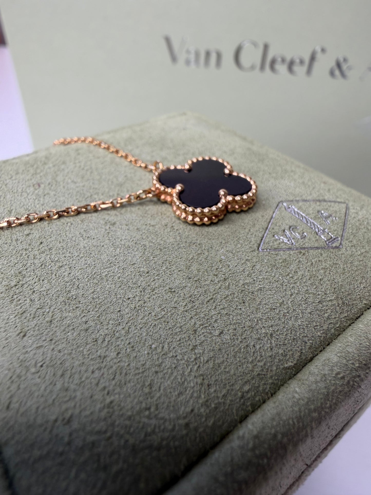 VCA Vintage Onyx Necklace
