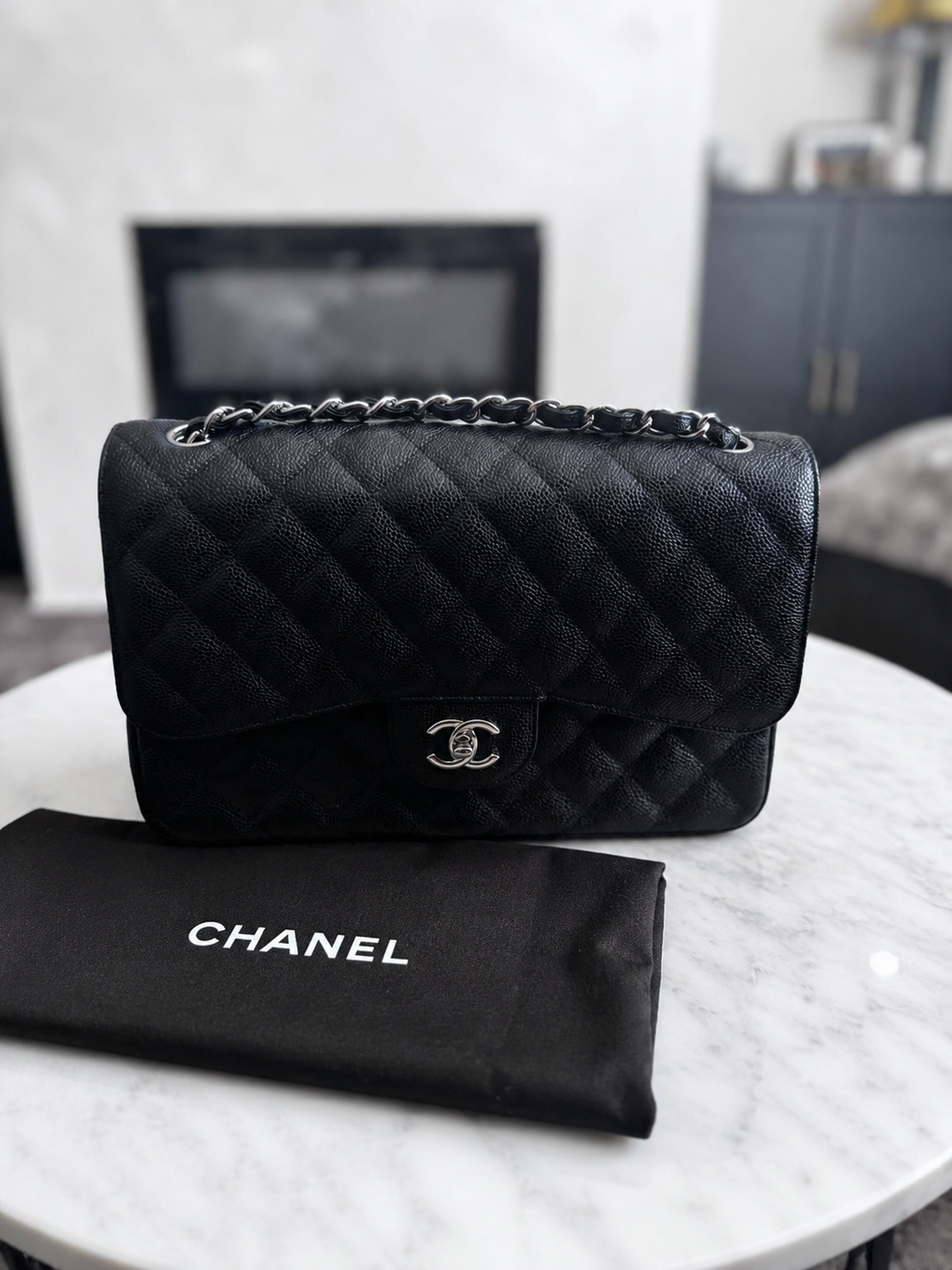 Chanel Classic Flap Caviar Jumbo